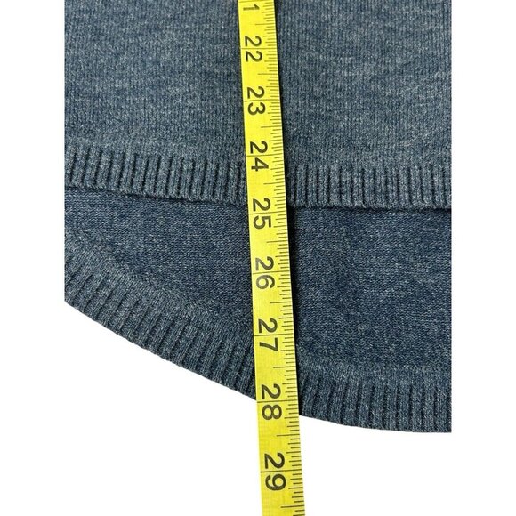 French Connection soft boatneck seam front sweater tunic Sz S Blue - Picture 6 of 6